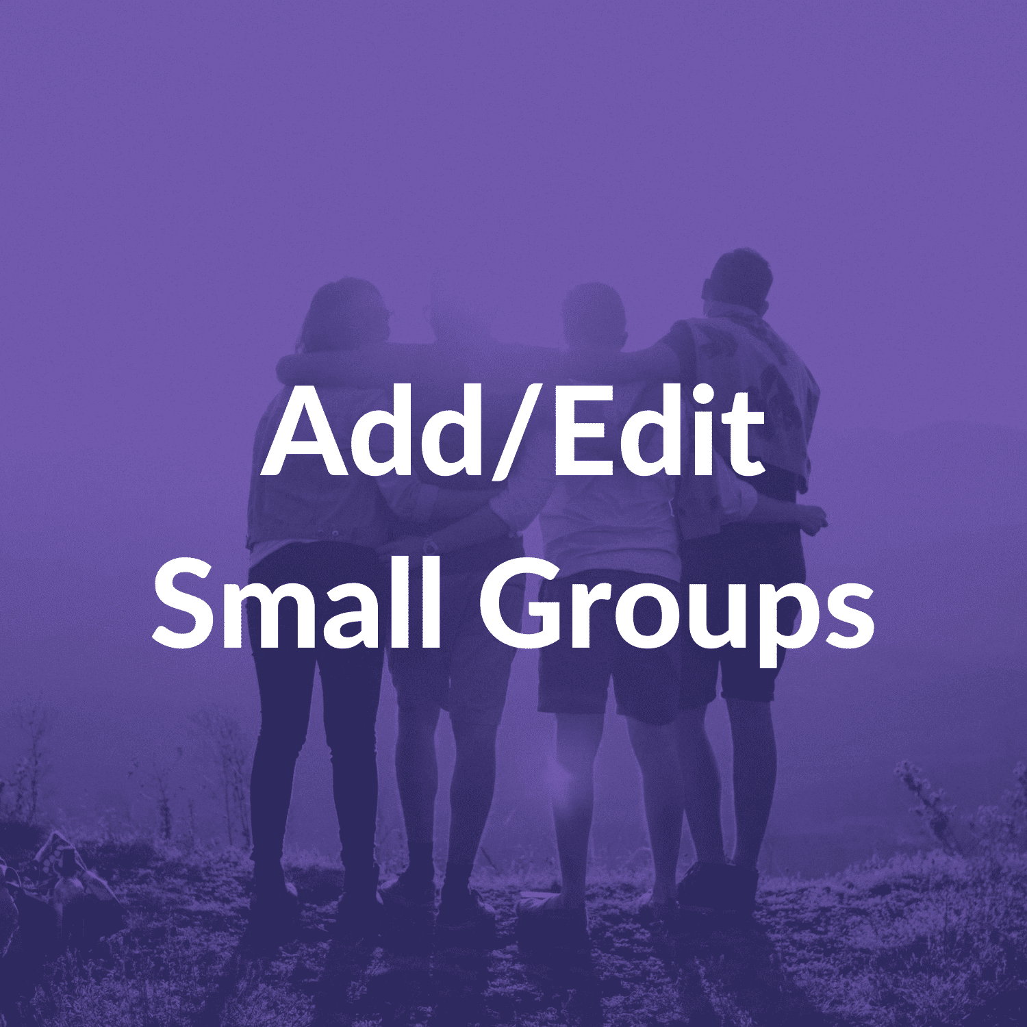 Add or Edit Small Groups