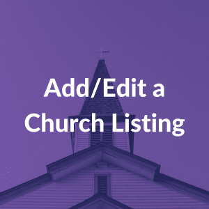 add/edit church